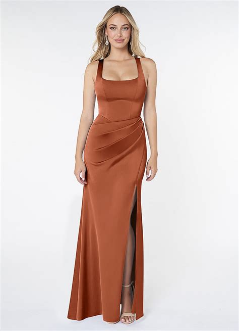 azazie stretch satin|stretch satin bridesmaid dress.